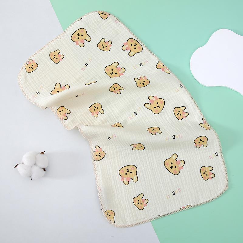 4-Layer Cotton Gauze Baby Towel - Soft, Class A, Small Square for Children and Kindergarten Use