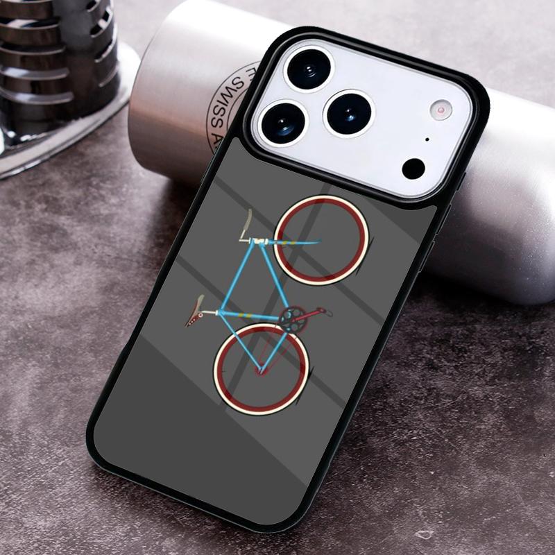 Mountainbike Radfahren Kunst weiche Handyhülle für iPhone 17 16 15 Pro Max Air 14 13 12 11 Plus Stoßfeste Capa Abdeckung