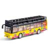 1/50 Scale Υπαίθριο Tour Bus Diecast Car Model Toy, Pull Back Toy Vehicle with Sound and Light for Kids Toddler Boys Girls Gift Collection