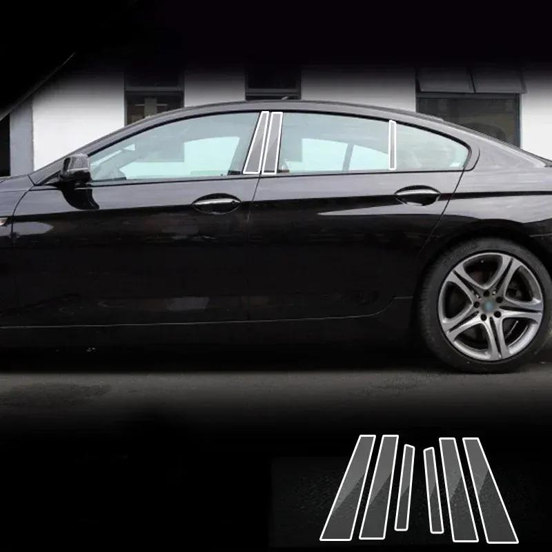 For BMW F12 F13 Series 6 2010-2017 Window Center Pillar Protective Film Anti-scratch Cover Car Protector Exterior Accessories
