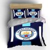 Manchester City Logo Bedding Set Bedding Duvet Cover Set Duvet Cover Pillowcases (1 * Duvet Cover 2 * Pillowcases, Without Duvet Insert)