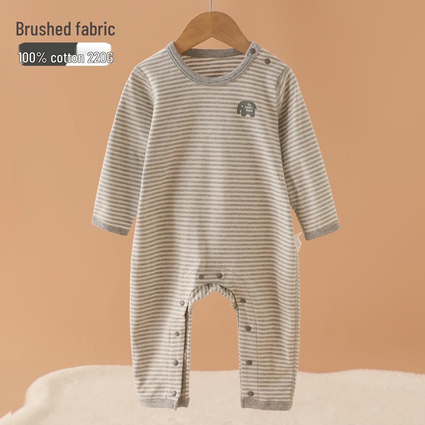 

100% Cotton Long Sleeve Newborn Romper for Fall/Winter 73 (66-73cm)