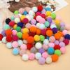 200pcs Multicolor DIY Pom-Pom Balls - Soft Polyester Party Decorations for Crafts,Home Decor,Festive Celebrations,Craft Supplies