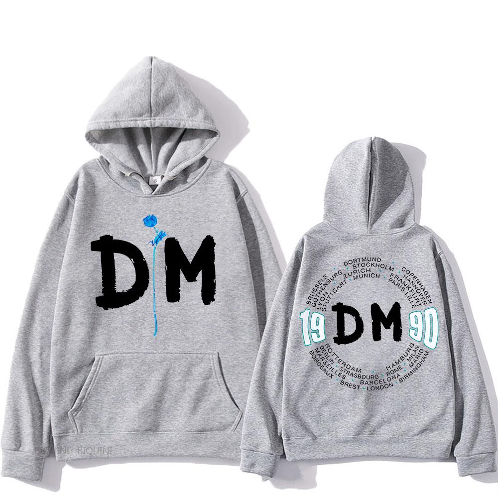 Depeche Mode Hoodie for Autumn/Winter Hip Hop Comfortable Sweatshirt Long Sleeve Gothic Soft Clothes Retro Pullovers