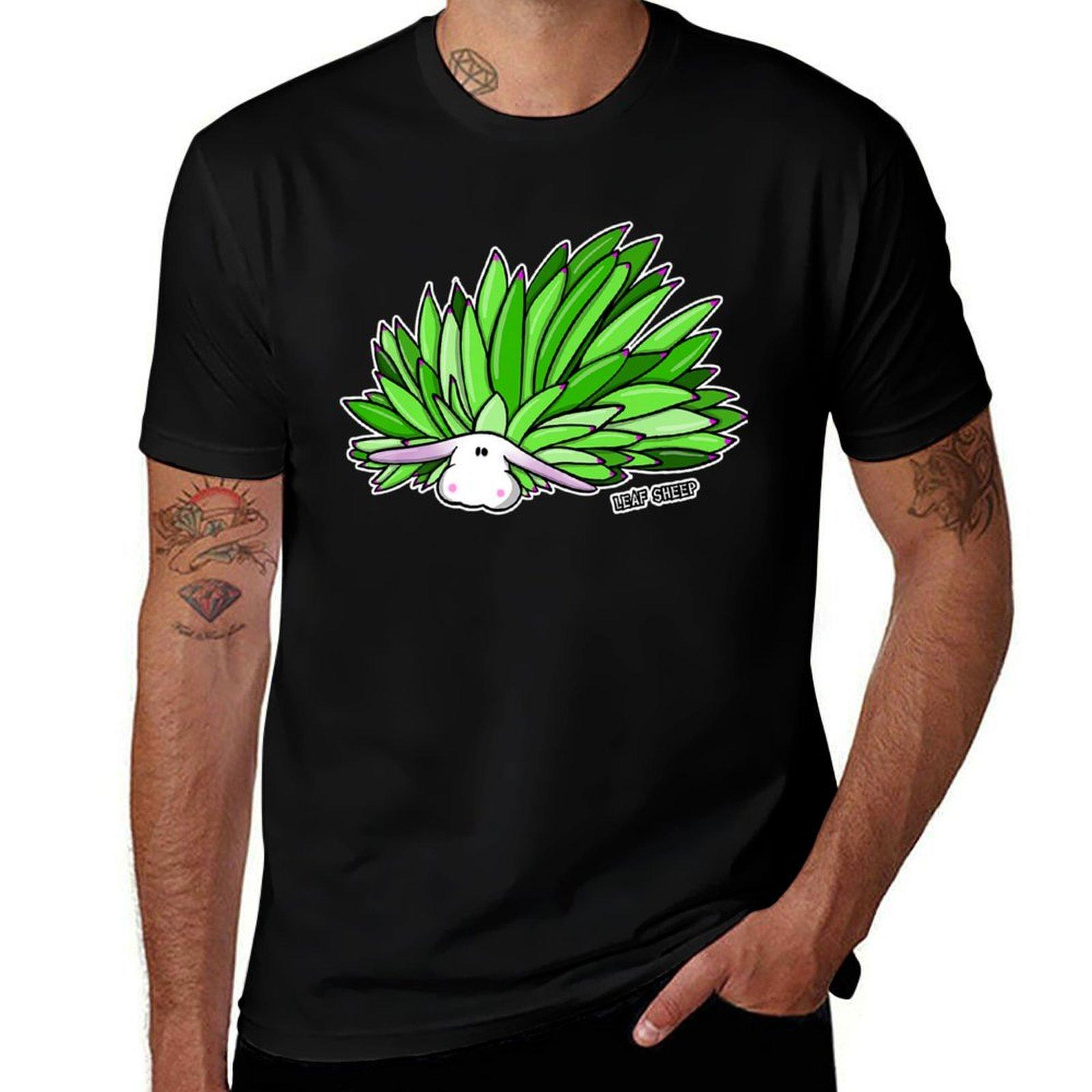 Leaf Sheep Cute Ocean Sea Slug Costasiella Kuroshimae T-Shirt Minimalist Casual Short Sleeve Top S разноцветный