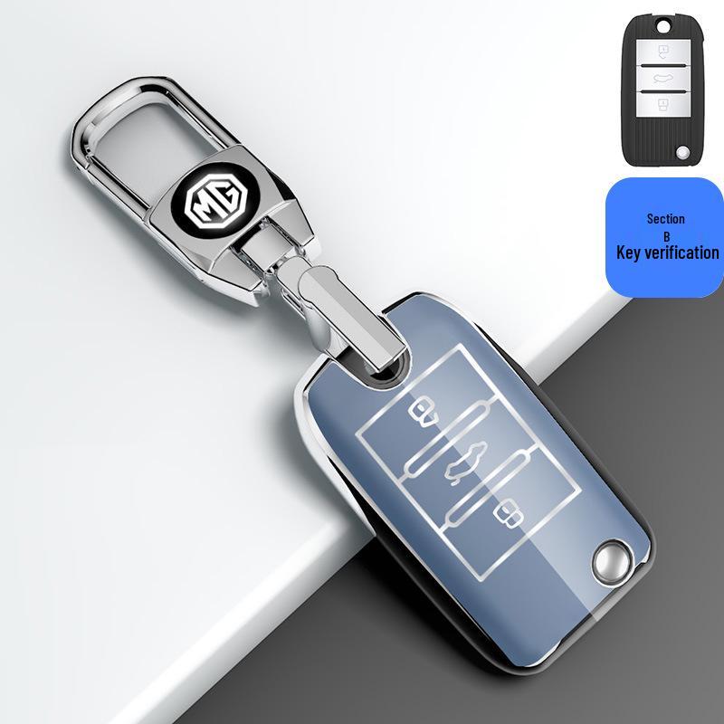 Compatible Key Case for MG 3/5/6, ZS, New Energy, HS, Rui Xing, and MG6 Pro - Third Generation Car Buckle Package