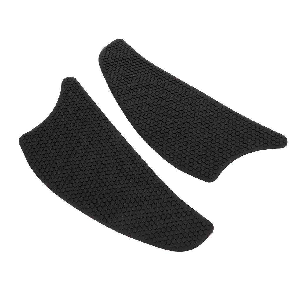 2 Pcs Rubber Tank Traction Pad Side Gas Knee Grip Protector Motorcycle Refitting Replacement for VERSYS1000Black