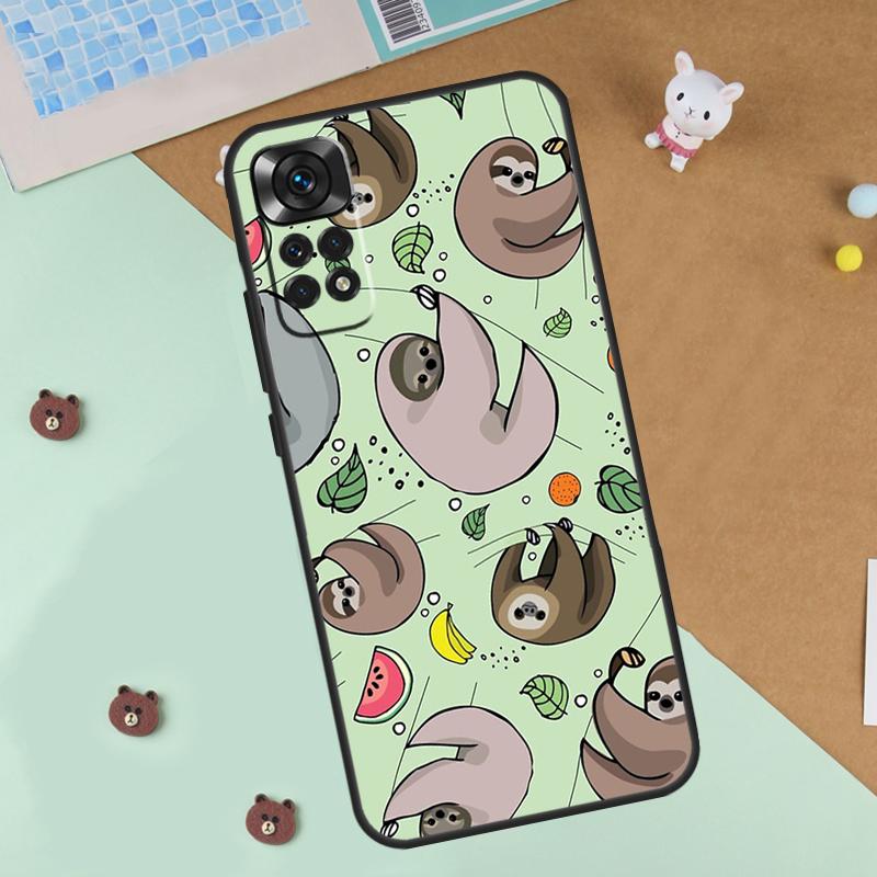 

Cute Sloth Animal Case For Xiaomi Redmi Note 14 13 12 9 10 11 Pro 10S 11S 12S Cover For Redmi 13C 10C 12C 14C Redmi Note 13 Pro 4G