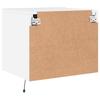 Wall Mounted Nightstand with LED Lights White