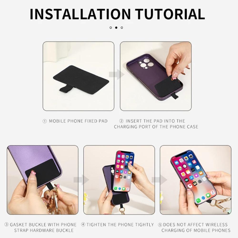 Adjustable Phone Strap With Zippered Pouch Fashion Mobile Phone Lanyard Crossbody With Wallet Phone Sleeve Accessories Pendant