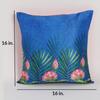 KOKO MAISON INC Indian Lotus Polystain Cushion Cover | Flap Closure | Digital Printed