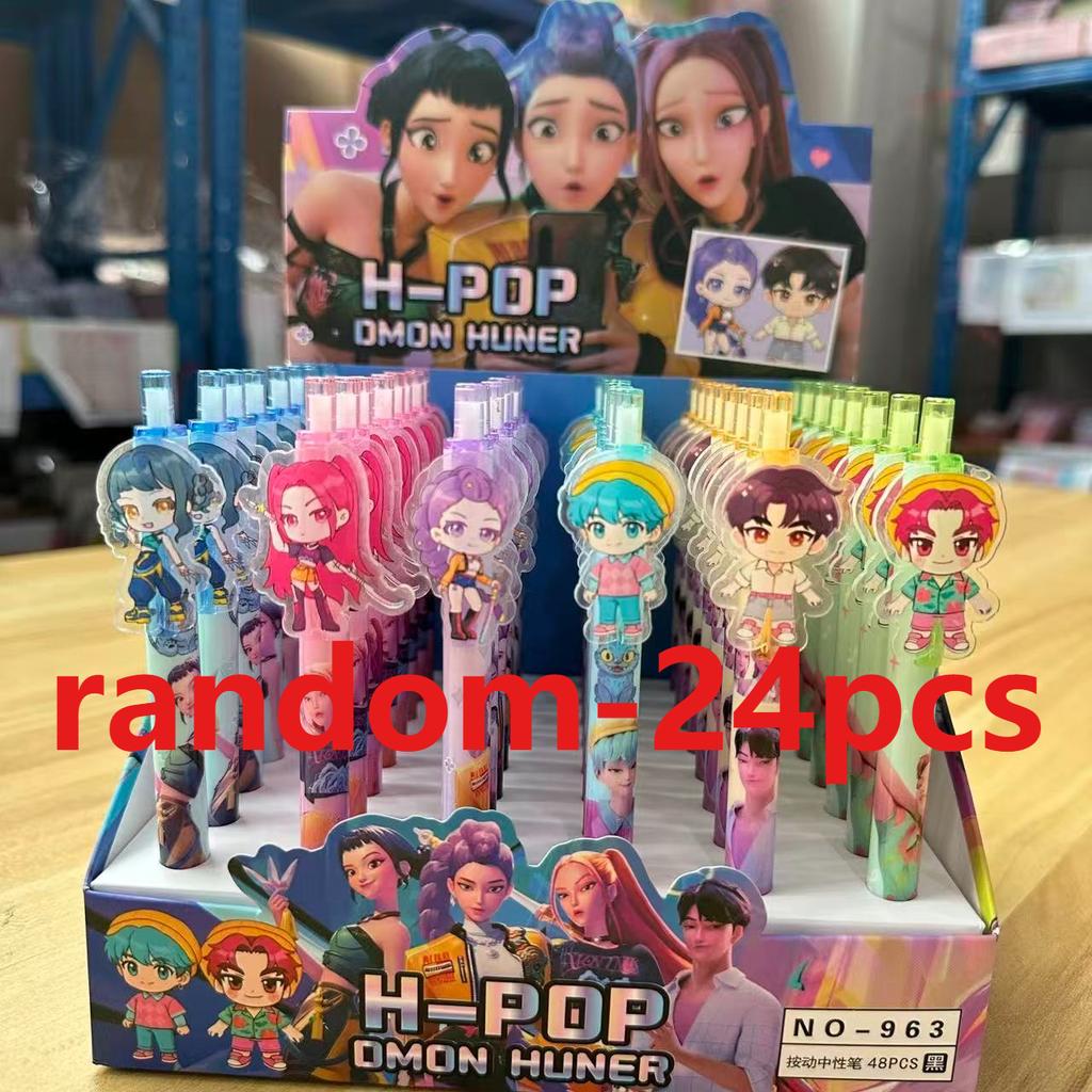 KPop Devil Hunter Student Pen Exam Drawing Set Anime Cartoon Character Stationery, School Supplies Gifts