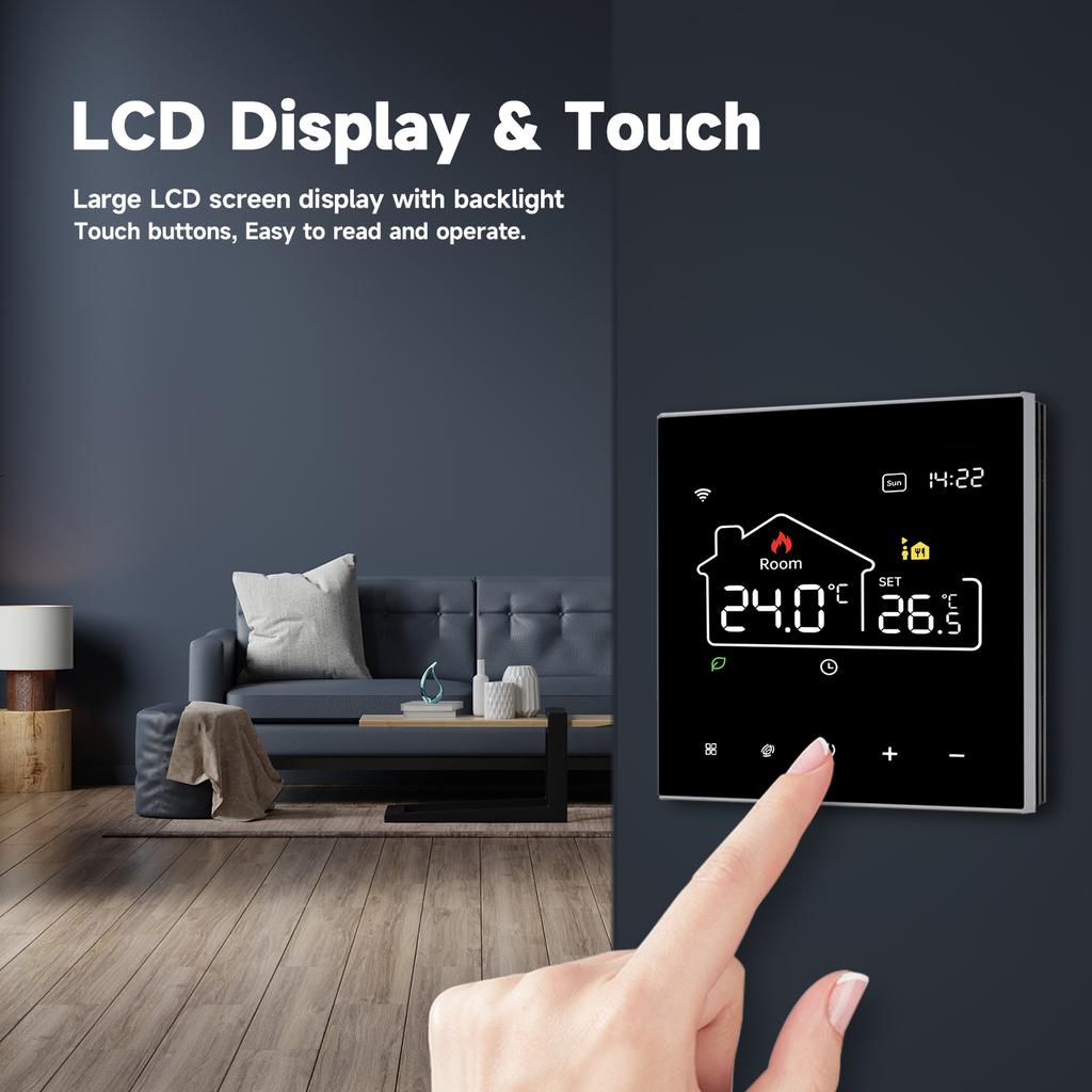 New Tuya WiFi/NonWiFi Opt.Smart Thermostat Electric Heating Water Gas Boiler Temp Controller Work With Alexa Google Home Alice Fuel Injectors 6