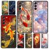 Goldfish Swimming Phone Case for Samsung Galaxy S26 S25 S24 S23 S22 S20 S21 FE Ultra S25 Edge Plus 5G Soft TPU Cover Fundas Bags