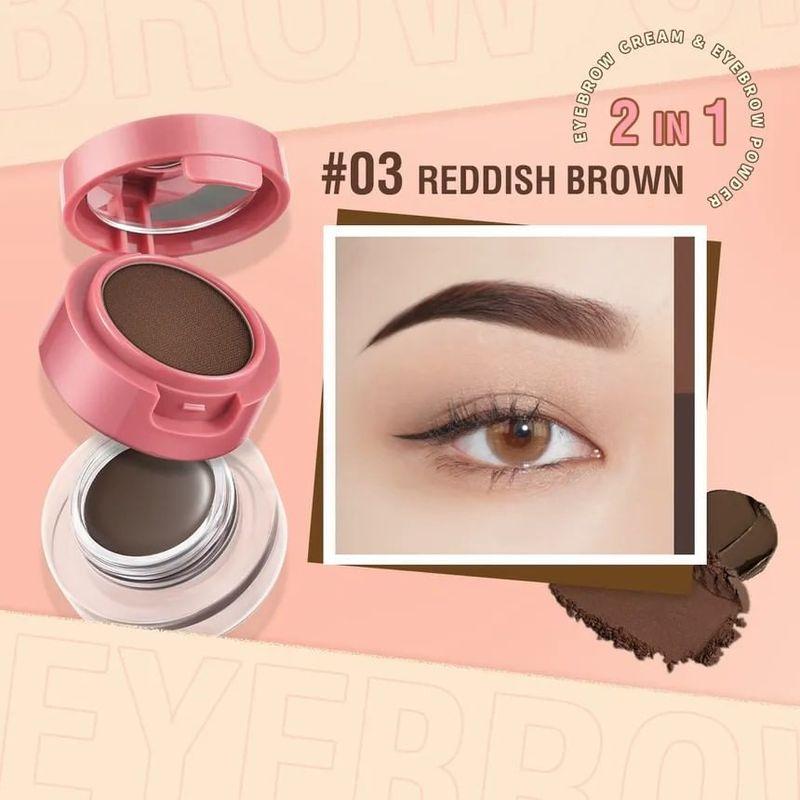 PINKFLASH - 2 in 1 Duo Effect Eyebrow Kit - 3 Color