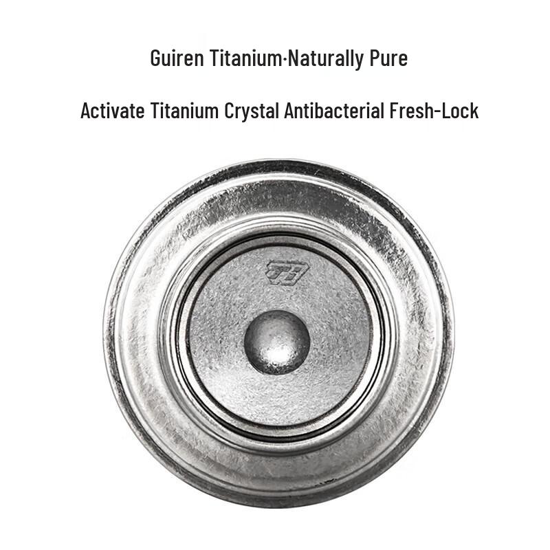 Pure Titanium Tea Infuser Bottle with Magnetic Double Lid