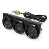 Kit de Indicador 3 en 1 de 52 mm Temperatura del Agua + Indicador de Presión de Aceite + Voltímetro con Sensor Medidor de Temperatura del Agua Voltímetro Presión de Aceite Triple
