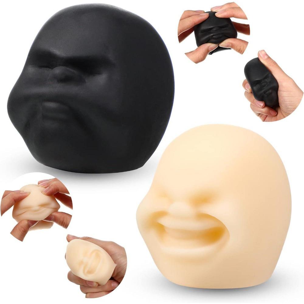 Fun Novelty Caomaru Antistress Ball Toy Human Face Emotion Vent Ball Resin Relax Doll Adult Stress Relieve Novelty Toys Gifts