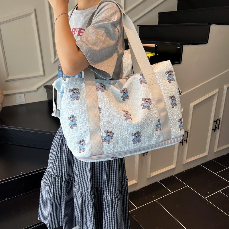 Portable travel bag, women's bag, commuting to work, large-capacity shoulder bag, tote bag, summer storage travel bag