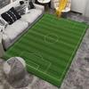 Soccer Field Design Carpet for Living Room or Bedroom Decor Green Rug Suitable for use as an anti-slip for living room bedroom sofas