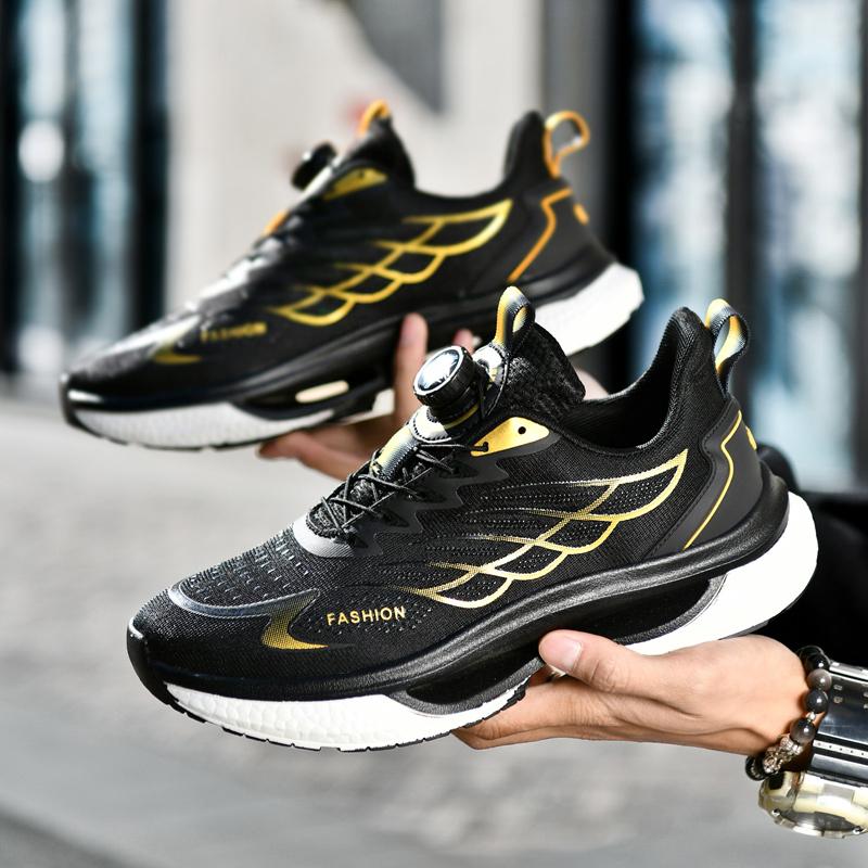 Модная летняя обувь мужские кроссовки сетчатые повседневные мужские туфли теннисные туфли — фото 5