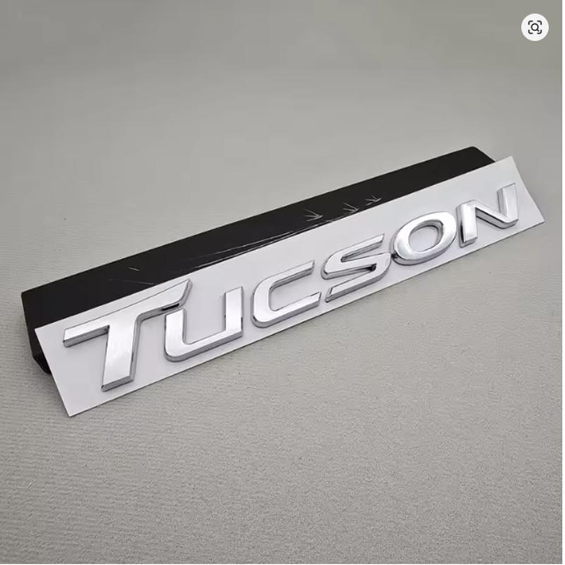 Rlapg3 ABS SONATA TUCSON Styling Car Logo Letter Decal Tail Rear Trunk Emblem Badge Sticker For Hyundai Auto Decoration Accessories