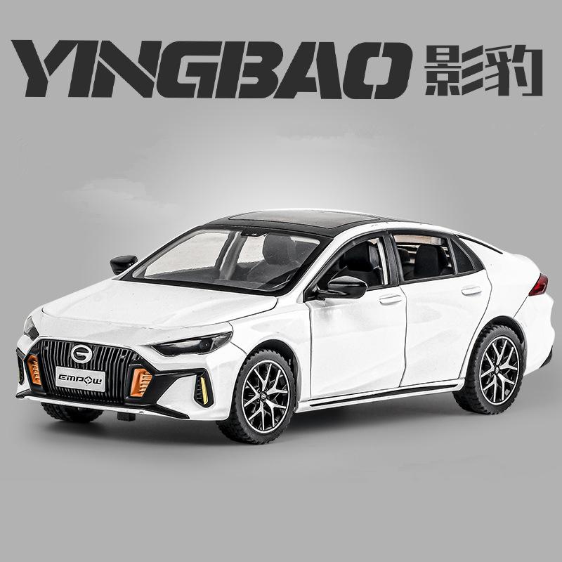 

1:24 EMPOW 55 Coupe Alloy Car Model Diecast Metal Toy Street Sports Vehicles Car Model Simulation Sound and Light Childrens Gift белый