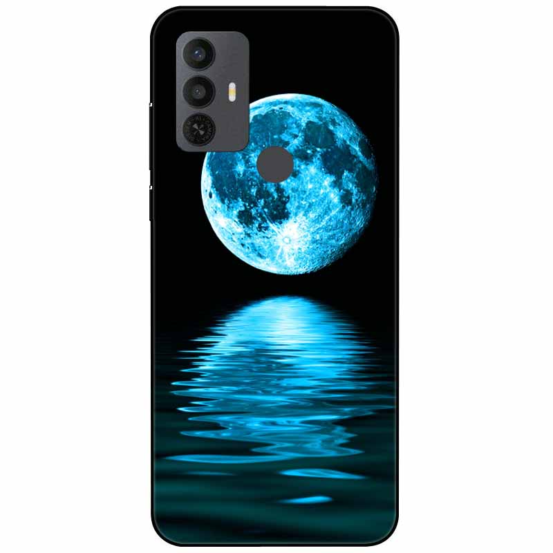 Phone Cover For Alcatel 1V 2021 Case Silicone Lovely Black Bumper Soft TPU Coque for Alcatel 1V (2021) 6002A 6002D 1 V Shells