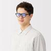 MUJI Blue Light Blocking Boston-Style Sunglasses, Unisex, Adult, DFD23A5S, Black