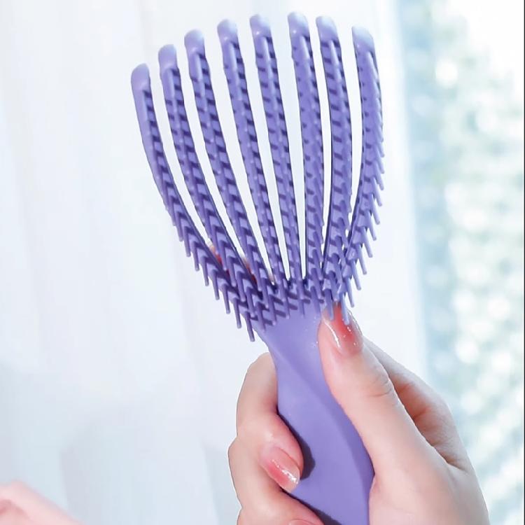 Detangling Hair Brush Hair Styling Brush Massage Comb Hollow Out Hair Brush Dry and Wet Hair Comb for Woman Man