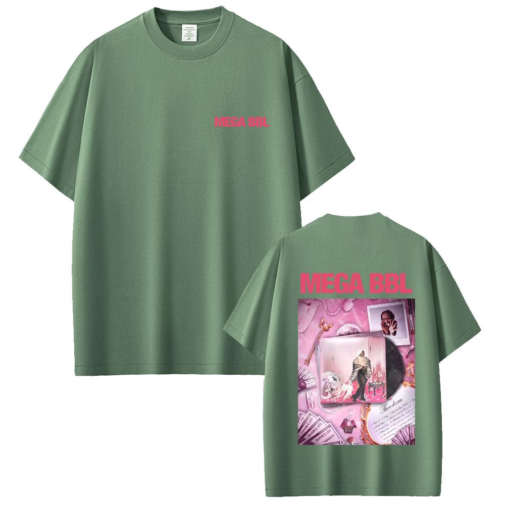 

Rapper Theodora Mega Bbl Album Graphic Tshirt Men Women Casual Vintage Cotton Tshirts Unisex Hip Hop Fashion Pop Music T Shirt 4XL