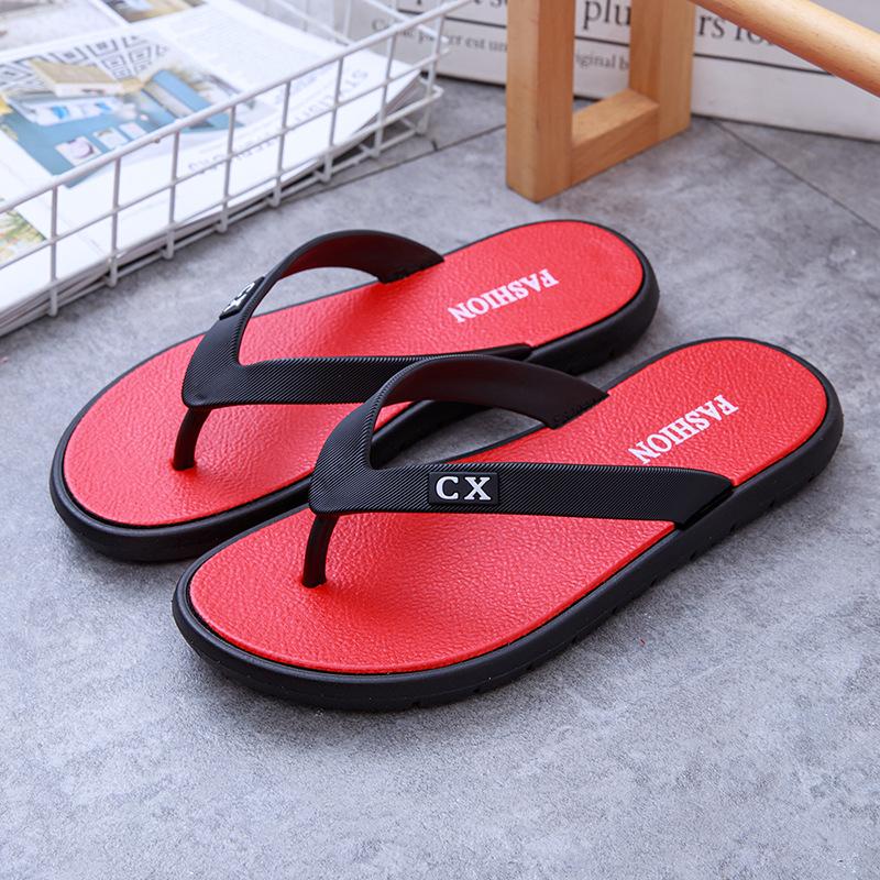 

Модные летние шлепанцы-вьетнамки ПВХ Нескользящие Износостойкие Сквозные Купальные Домашние Комнатные Уличные Повседневные Туфли 44