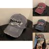 Stylish Vintage Washed Baseball Cap For Unisex With Embroidered Design For Casual Wear