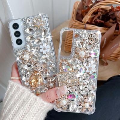 Luxus Bling Strass Hülle für Samsung Galaxy S23 S22 Ultra S21 Plus S20 FE A14 A34 A54 A13 A33 A23 A53 A32 A42 A52 A72 A22 A51 A12 Diamant Abdeckung