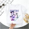 Kpop Demon Hunters Children's T Shirt Short Sleeve Saja Boys Kdis T-shirt Cute Kpop Demon Hunters Harajuku Tshirt for Boys Girls