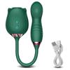 Sexy Adult Female Rose-Sucking Dildo Vibrator Women Nipple Clit Stimulator Vibrating Penetration Vagina Vibrator Erotica Toys