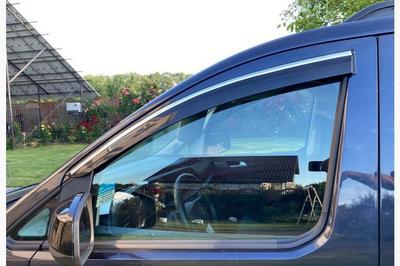 Deflektory větru s chromem (4 ks, Sunplex Chrome) pro Ford Connect 2021- гг