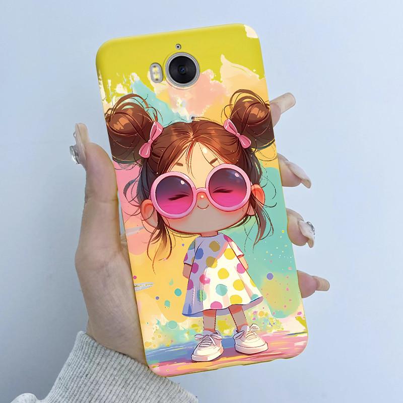 For Huawei Y5 2017 Y6 2017 Phone Case Butterfly Flower Girl New Design Soft Silicone TPU Back Housing for MYA-L22 MYA-U29 Covers