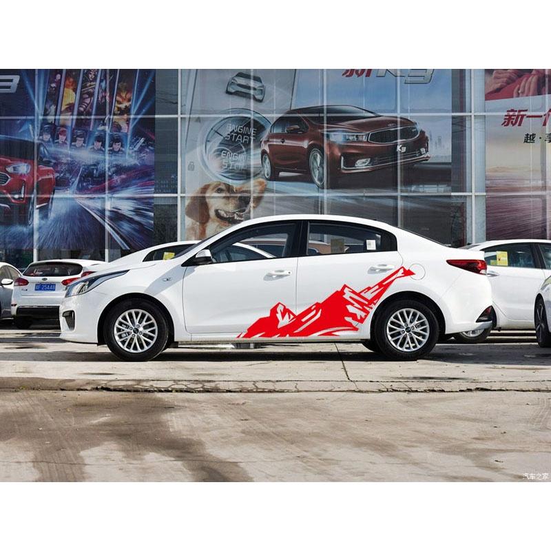 Snow Car Sticker Mountain Graphics Car Door Decals Outdoor Stickers For Suv Jeep