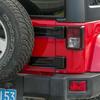 Für 07+ JK JKU Jeep Wrangler Heckklappenscharnierabdeckung Ersatzrad-Heckklappenverkleidungsteile