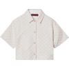 (WMNS) GG Cotton Gabardine Shirt 'Light Beige' Women's 784901-ZAQUK-2312