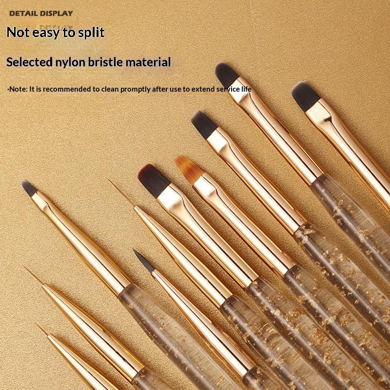 1Pcs Nail Brush Set Detail Work Pens Stylish Acrylic Handles Gel Nail Art Fine Line Painting Professional Home Use Manicure Tool