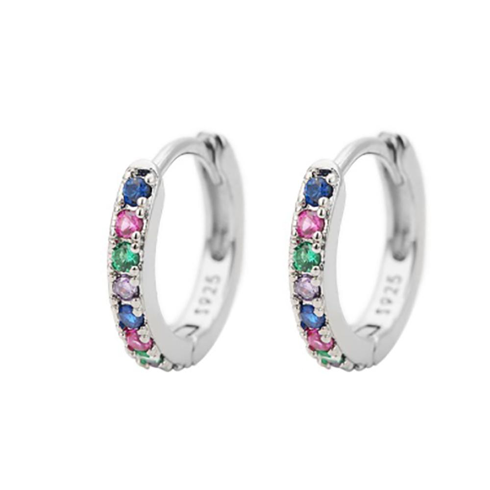 2 ks Minimalistické kroužkové náušnice z nerezové oceli Křišťálový zirkon Malé Huggie Tenké Chrupavkové náušnice Helix Tragus Piercing Šperky