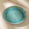 Special Ice Crack Glaze Large Plate Retro Ceramic Plate Home Restaurant Round Plate Steak Plate Tableware Plate