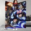 ANIME F-Fire COOL F-force Blanket Design Lightweight  For Dorms, Naps, Living Room, Office,Sofa,All-Season