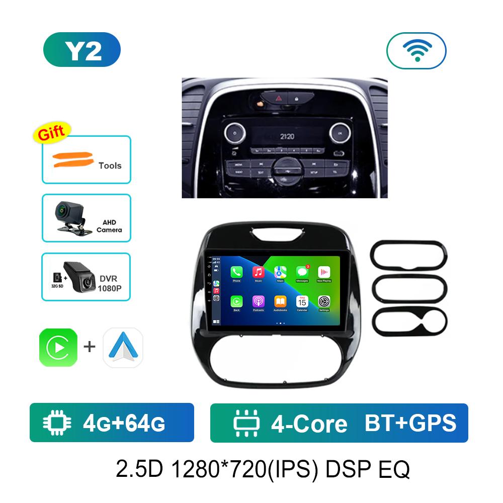 Android OS Car Video Multimedia Player for Renault Kaptur 2016 - 2019 GPS DSP Stereo WiFi BT 4G Carplay Auto Tools Cooling Fan