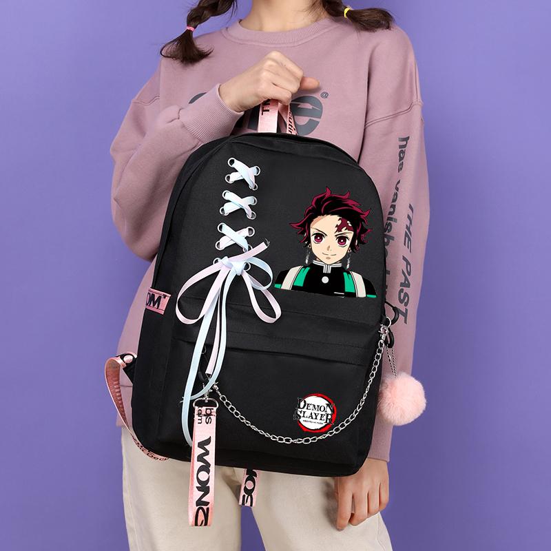Cartoon Anime Backpack for Students Boys Girls Cosplay School Bags Large Capacity Bookbag Outdoor Bag Laptop Unisex Travel Rucksack