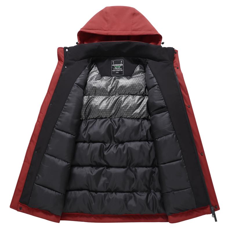 Plus Size 5XL-11XL Fashion Men's Oversize Parkas Winter Coat Hooded Waterproof Casual Loose Thick Warm Outerwears Men Jackets