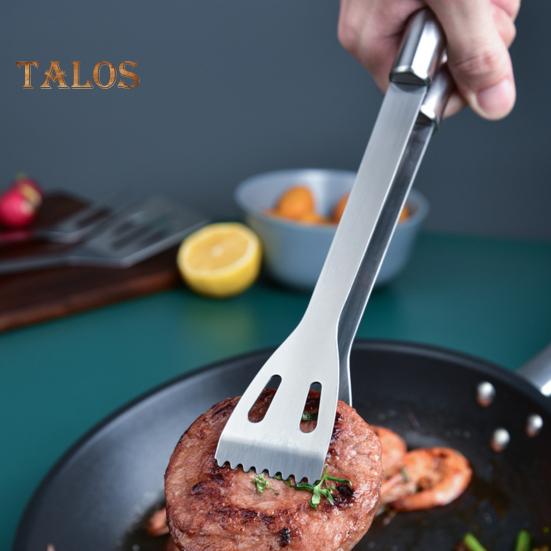 

4 шт. набор инструментов для гриля для барбекю из нержавеющей стали с сумкой для переноски, устойчивая к ржавчине вилка, лопаточка, зажим, кривошипный дизайн, кухонные инструменты для кемпинга на открытом воздухе серебряный