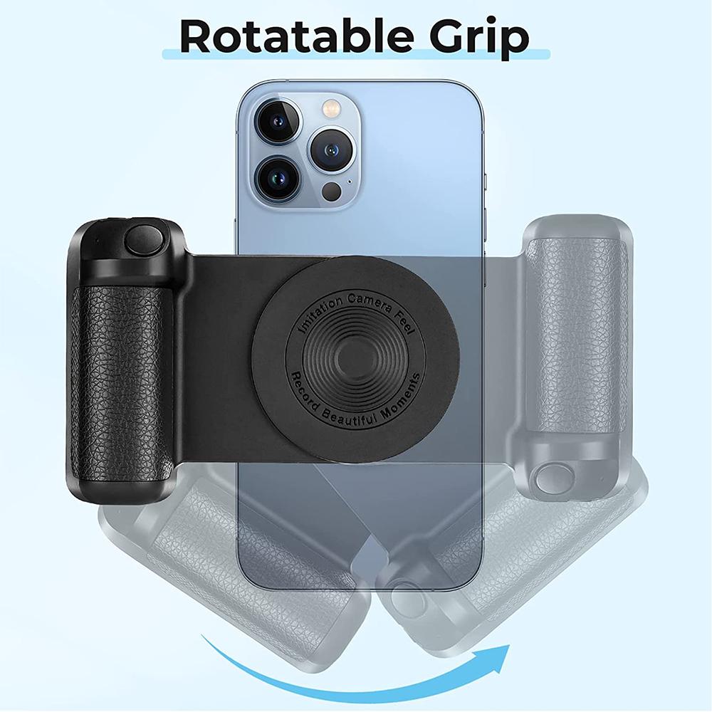 Smartphone Magnetic Camera Handle Bluetooth Bracket for Video Photo Shooting